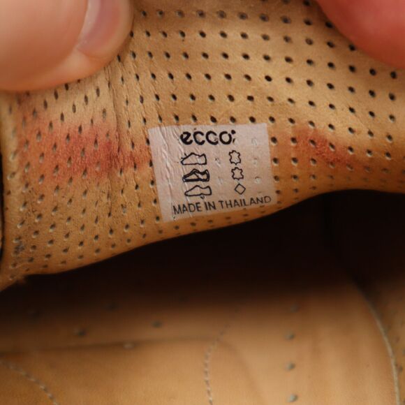 Ecco Street Spikeless Golf Shoes Mens Size 45 US 11-11.5 Brown Beige Leather - Picture 11 of 16